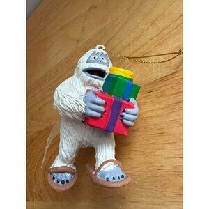 Kurt Adler Rudolph Abominable Snowman Christmas Holiday Ornament Holding Gifts